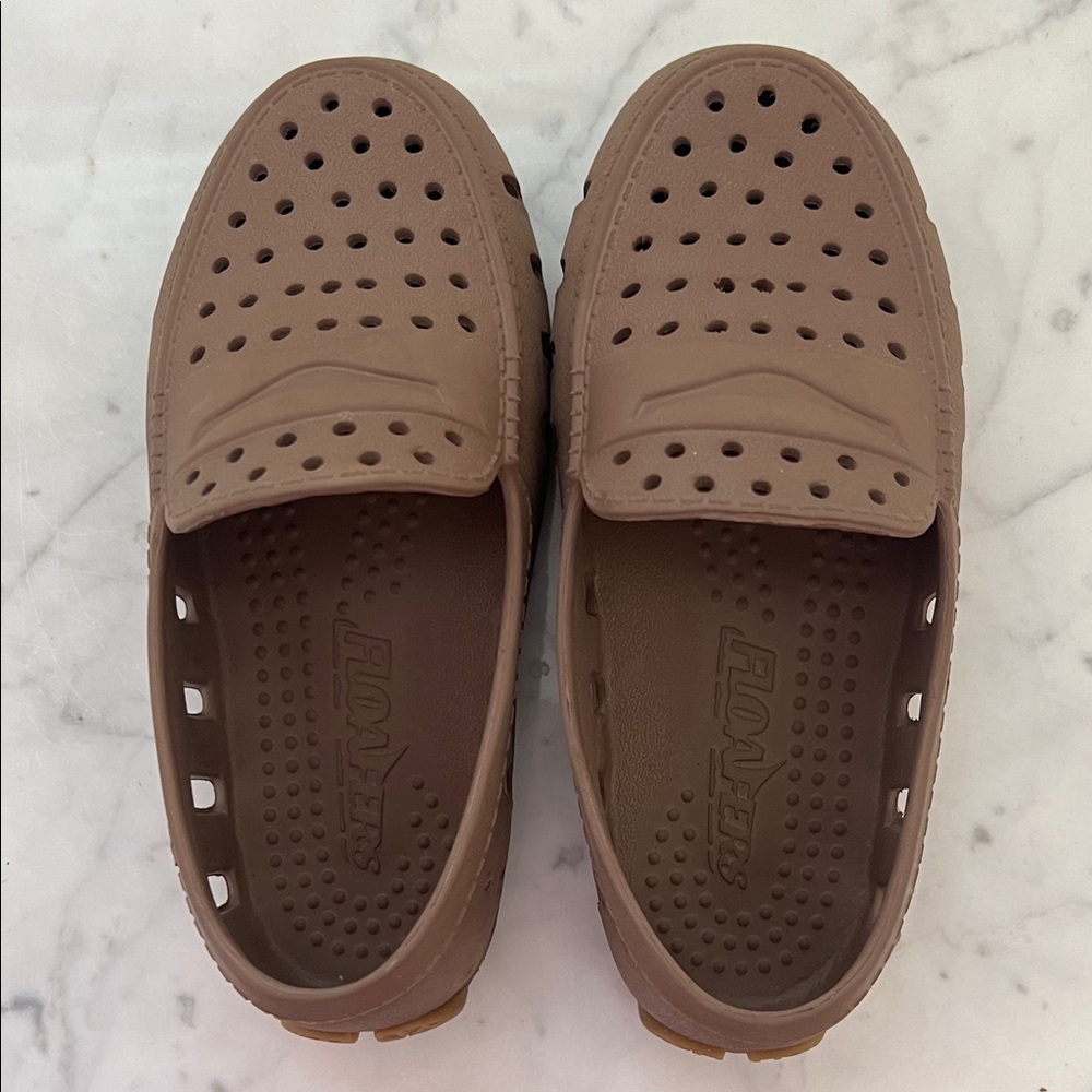Toddler Boy Floafers brown boat Loafers
